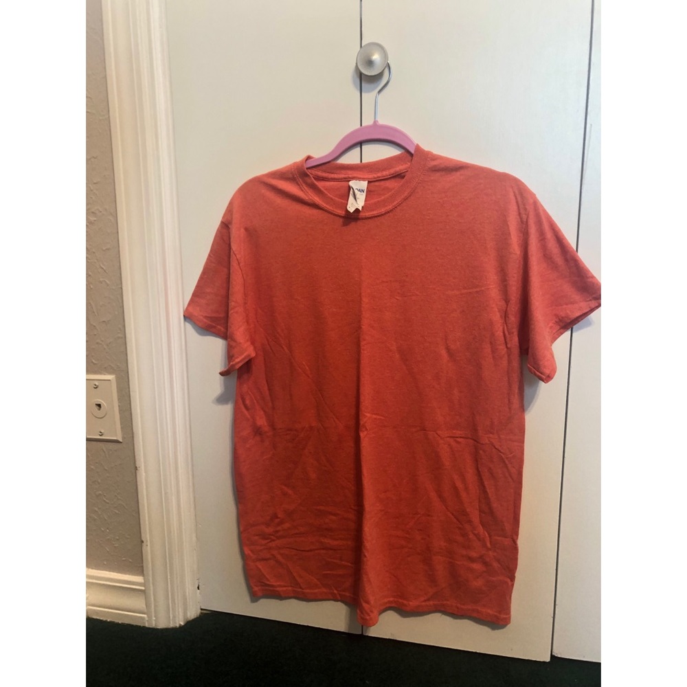 Burnt orange blank tee!